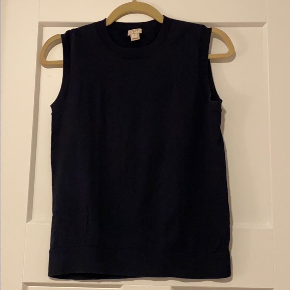 Navy J.Crew sweater vest